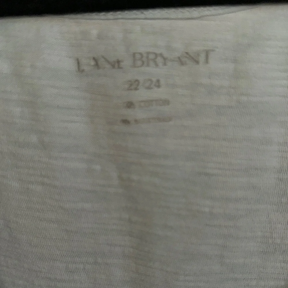 Lane Bryant Sea Blue Relaxed 100% Cotton Tank Top Size  22/24 - Picture 2 of 6